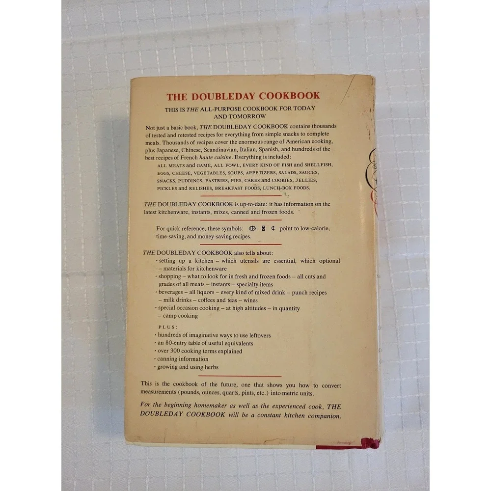 Vintage Hardcover Book with Dust Jacket Red Cream‎ Classic Literature Decorative